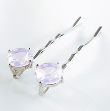 USA Bobby Pin Hair Clip use Swarovski Crystal Hairpin Elegant Jelly Pink Y06
