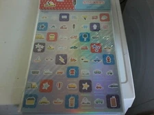 2 SHEETS  TILE  STICKERS    FOR SCRAPBOOKING  NEW MIX   (N)