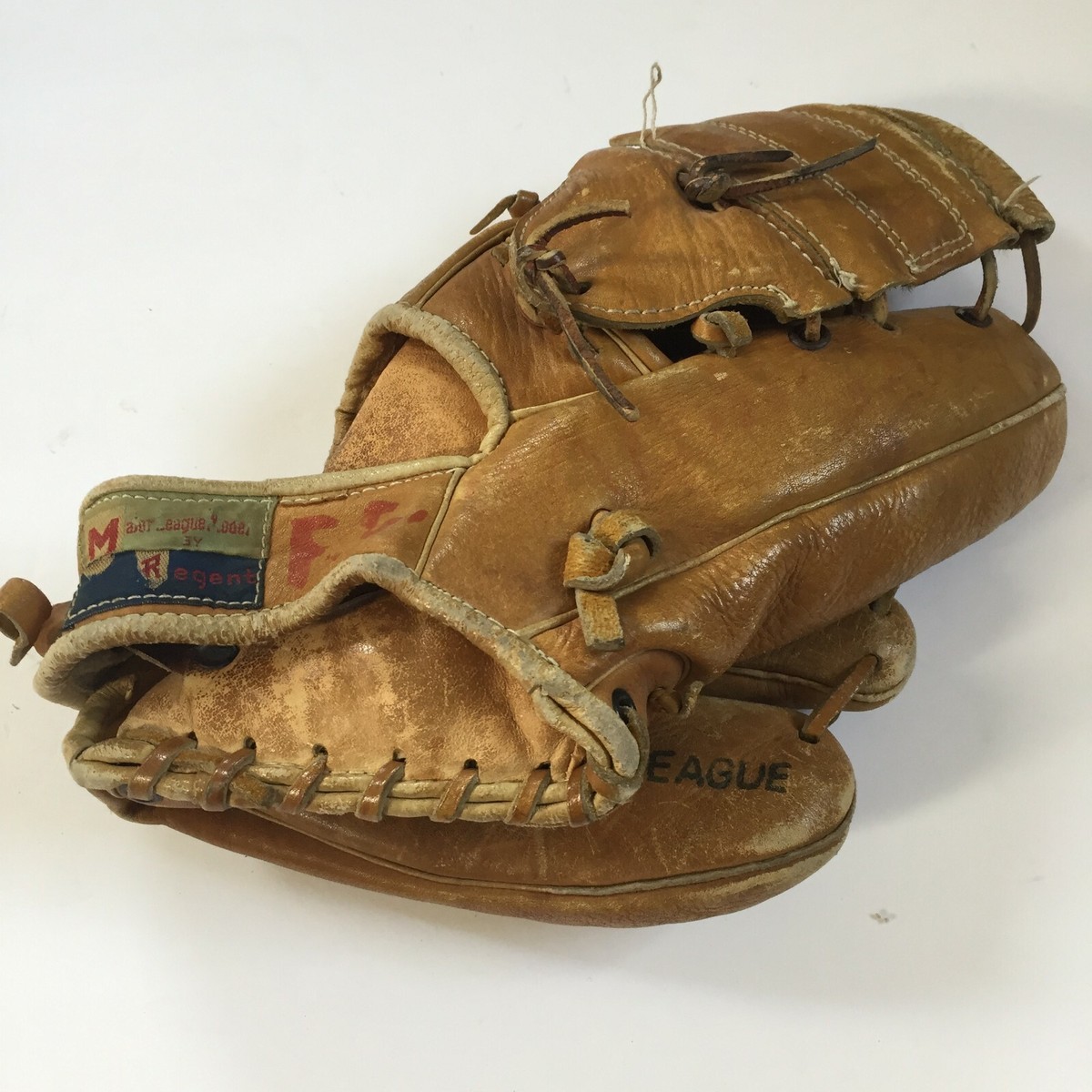 Gant de baseball vintage Regent Major League modèle BG 121-S cuir peau de vache RHT