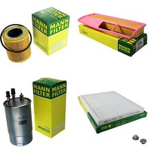 MANN-FILTER Inspektionspaket Filterset für Fiat Doblo Kasten/Kombi 1.3 D