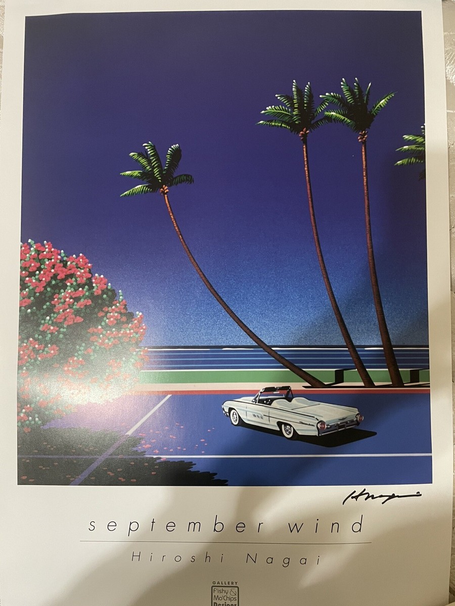 Rare Hiroshi Nagai Signed Print - September Wind | eBay