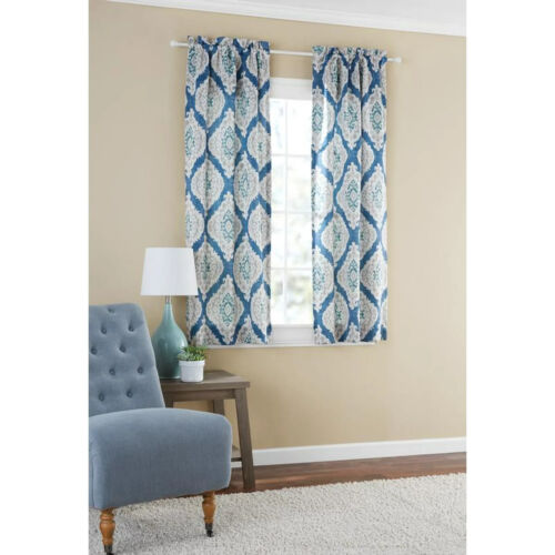 Mainstays Home Blackout Curtain Panel Pair, Set of 2, 30"W x 63"L Or 30"W x 84"L