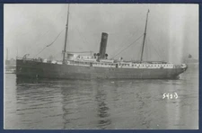 Steamer GLOUCESTER BW Real Photo Postcard