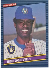 1986 Leaf Donruss - BEN OGLIVIE - #333 - Milwaukee Brewers BOX FRESH