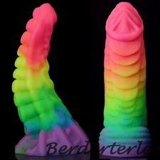 Tentacle Anal Dildo Glow In Dark Big Buttplug Dilator Real Dildos Sex Toys Women