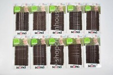 10 Pks of 48 SCUNCI No Slip Grip Bobby Pins -BROWN- 67392-A  480 Total