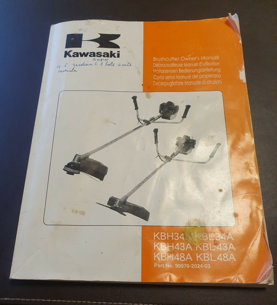 Manual Instrucciones Original Kawasaki KBH34A/KBL34A/KBH43A/KBL43A/KBH48A/KBL48A