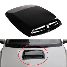 Car Decorative Air Flow Intake Hood Scoop Vent Bonnet Cover Black Universal