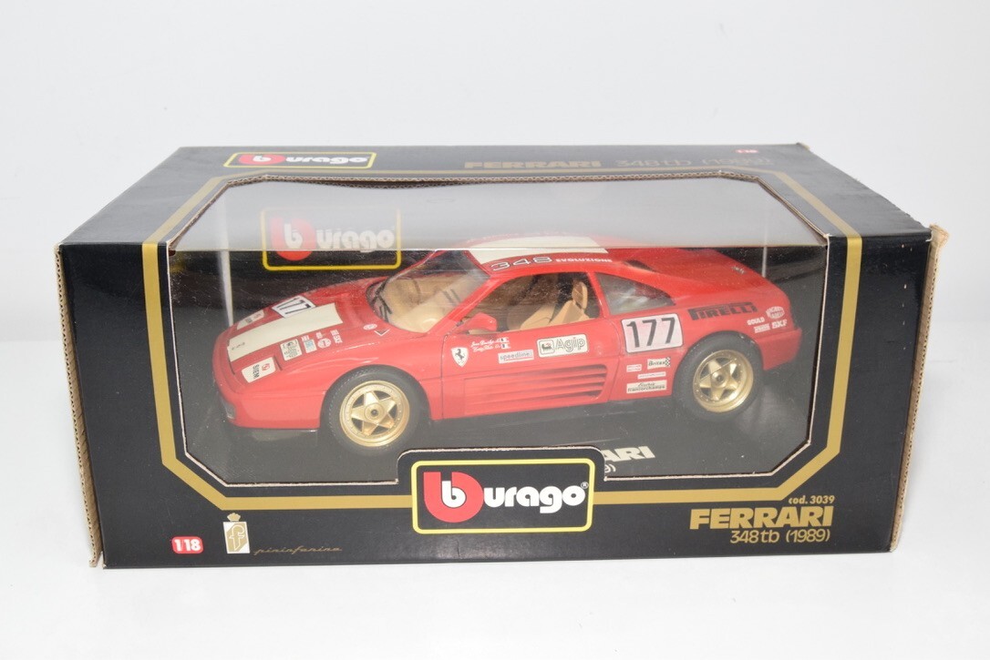 B64 1:18 BBURAGO BURAGO 3039 FERRARI 348TB 348TB 1989 RALLY