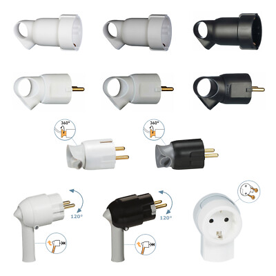 Legrand Steckdose Kupplung Stecker Schutzkontakt Griff IP20 grau schwarz weiß
