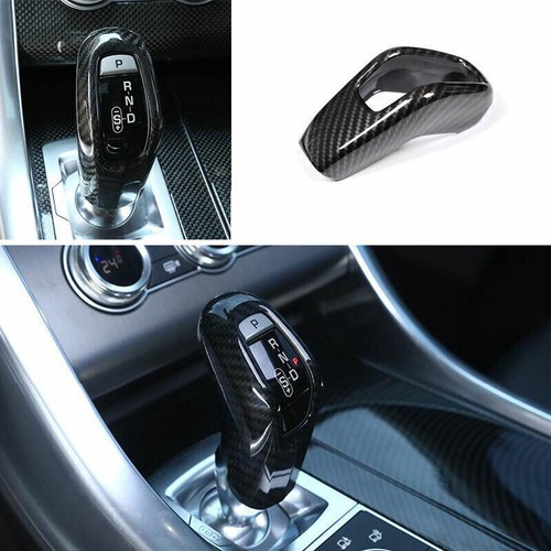 For Range Rover Sport 2018-2021 Carbon Fiber Console Gear Shift Knob Cover Trim - Imagen 1 de 8