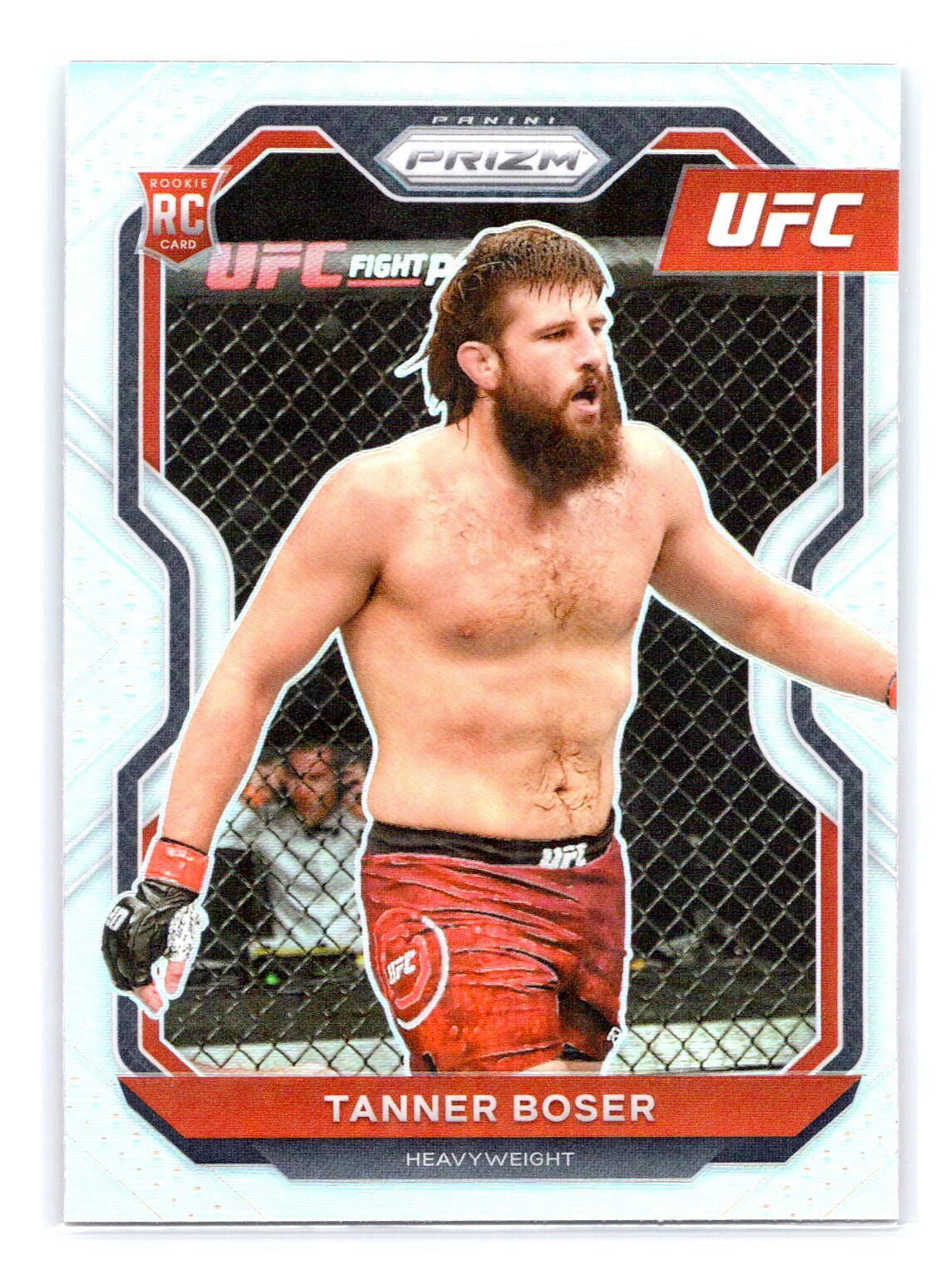 2021 Panini Prizm UFC #91 Tanner Boser Silver Prizm HeavyWeight -