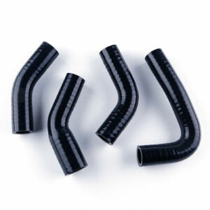 Silicone Radiator Hose Kit for Yamaha RD350 RZ350 All model years BLACK