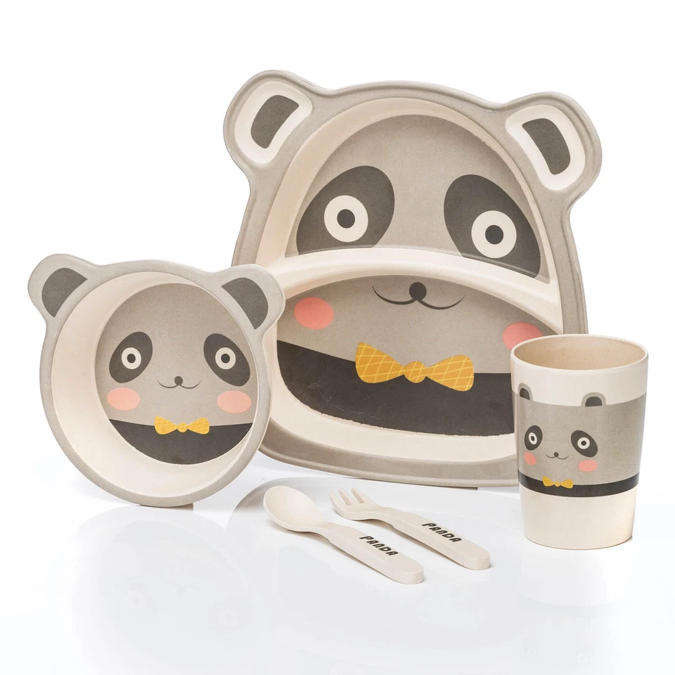 Geschirr für Kinder Kindergeschirrset - Kunststoff Kindergeschirr Set 5-teilig - Bild 2 von 4