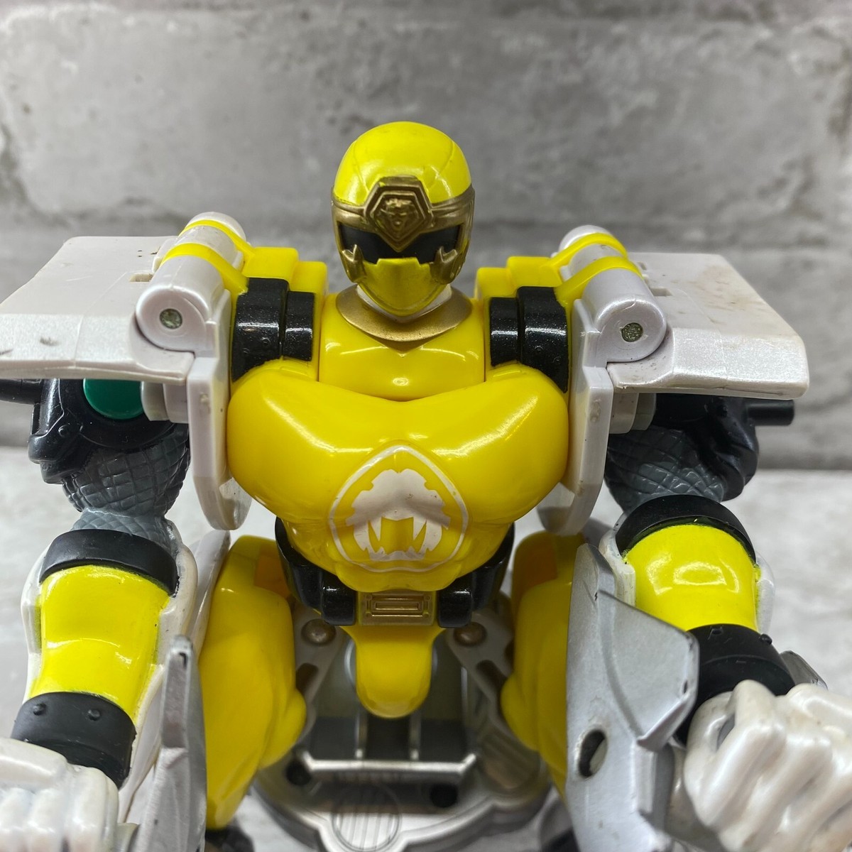 Power Rangers Ninja Storm 2002 Bandai Triple Zord Morphin Yellow