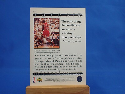 MIchael Jordan Upper Deck 1994 Rare Air #45 | eBay
