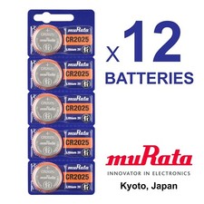 12 NEW MURATA CR2025 3V Lithium Battery FRESHLY NEW Expire 2032 - ex SONY
