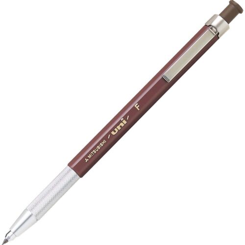 Mitsubishi Pencil Mechanical Graphite Pencil uni Holder MH500F Brown Brass ABS - 第 1/3 張圖片