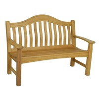 Bank 2 Sitzer Gartenbank Terrassenbank Balkonban Sitzbank Eukalyptus Teak-Optik