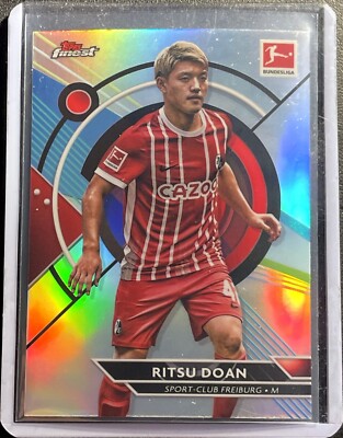 Ritsu Doan - 2023 Topps Finest Bundesliga - Silver Refractor #58