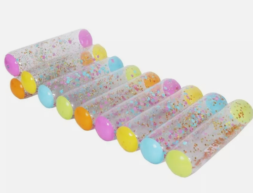 Packed Party Luxe Float 2-Pack: Confetti Pool Lounger & Confetti Swim Tube 🆕 - Picture 3 of 11