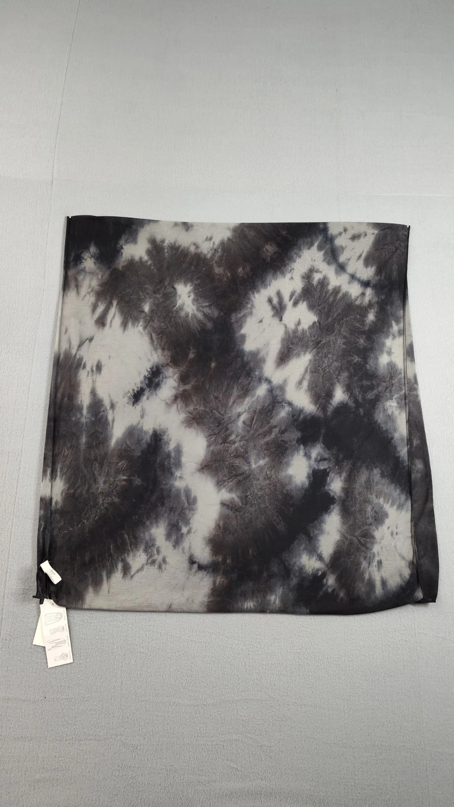 Jenni Women Scarf One Size Multicolor Tie Dye Pattern Rectangle Form Casual