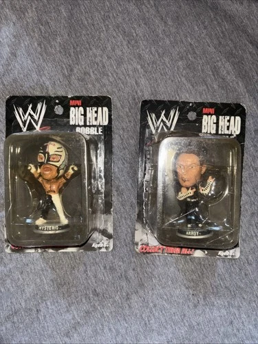 WWE Forever collectibles 2008 Rey Mysterio & Jeff Hardy Mini Big Head Bobble