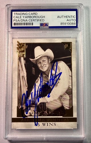 2004 Press Pass VIP Racing Cale Yarborough NASCAR Signed Auto Card #86 PSA DNA