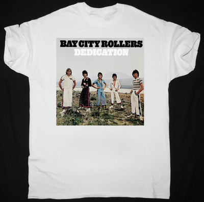 Bay City Rollers - Dedication White T Shirt Full Size S to 5XL Al1213