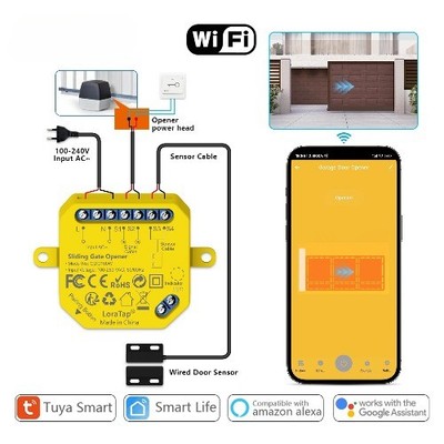 Tuya Smart Life Sliding Gate Opener Controller Switch Home Security Protection