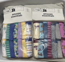 2 Packs Amazon Essentials Girls' Regular Underwear, Multipacks, Size 8 Med NIP