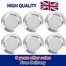 6 x LED 12V Downlights Caravan Boat Recessed Spot Lights Cool White 6000k UK