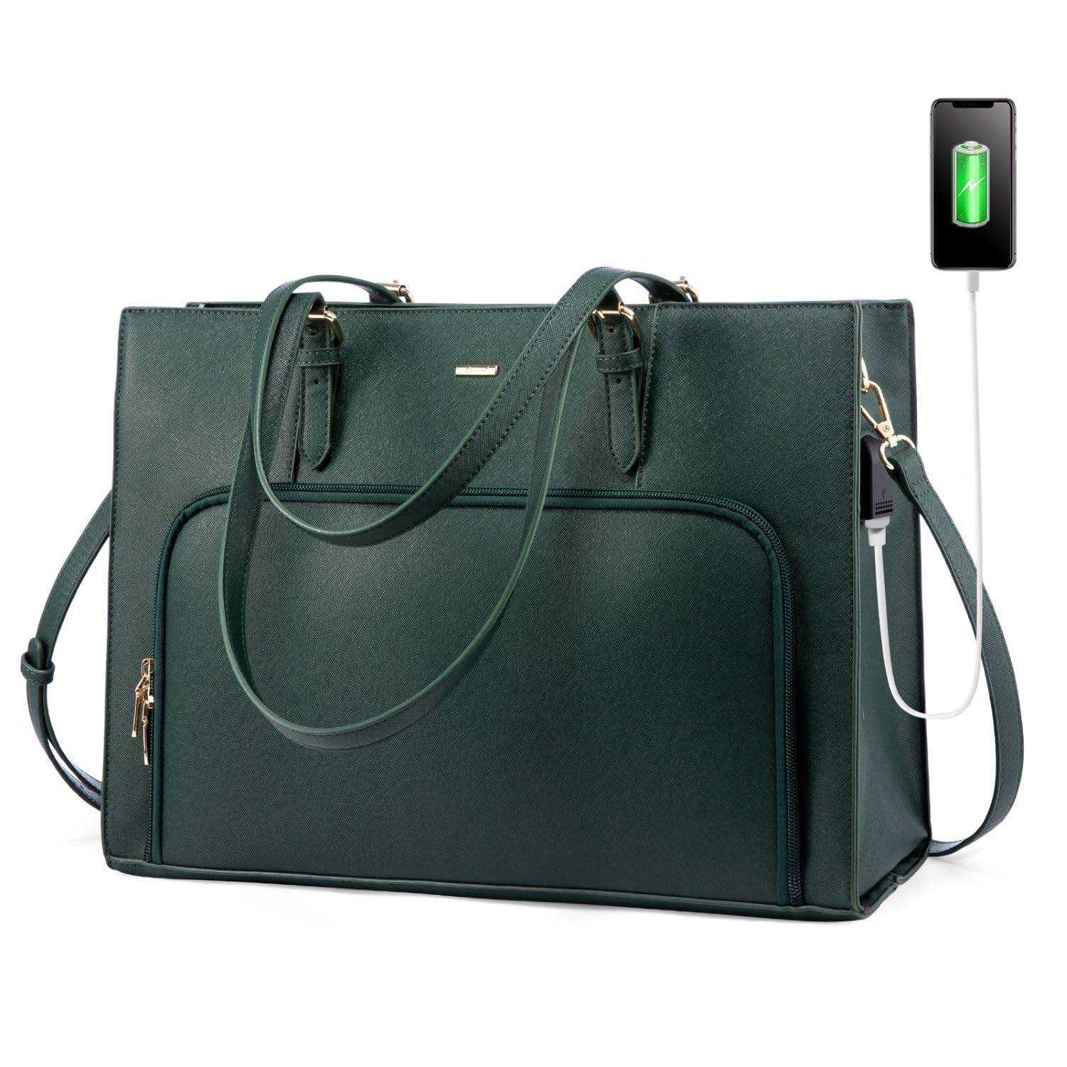 Laptop Bag for Women 15.6 inch Waterproof Work Tote Bag Brie