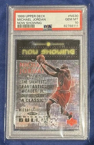 1999-00 Upper Deck Now Showing #NS30 Michael Jordan PSA 10 Graded Card NBA 99-00