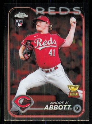 2024 Topps Chrome Andrew Abbott Rookie Cincinnati Reds #154