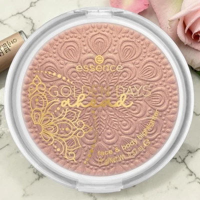 Essence Golden Days FACE BODY Highlighter 01 Baby, Its Gold Outside Puder Bronze - Bild 1 von 4