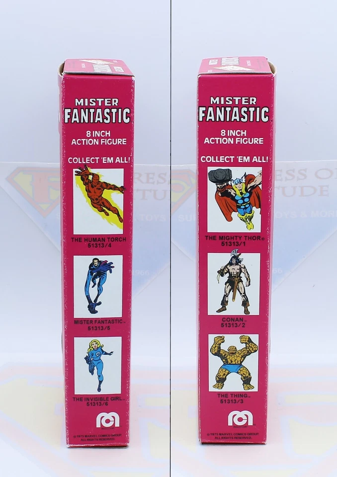 Figura de acción original de colección Mego Mr Fantastic, Four ~ 1975 ~ caja de reproducción ~ como nueva Foto 4 de 4