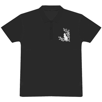'Cat Sitting on Branch ' Adult Polo Shirt / T-Shirt (PL048794)