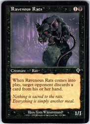 Ravenous Rats 120 Invasion Common MTG
