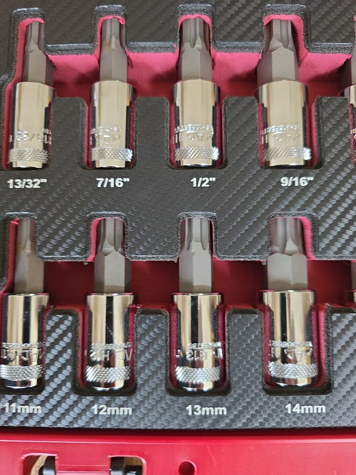 Mac Tools 14-pc 1/2" Dr Advanced Short Hex Driver Set SVH14RBRT - Image 3 of 4