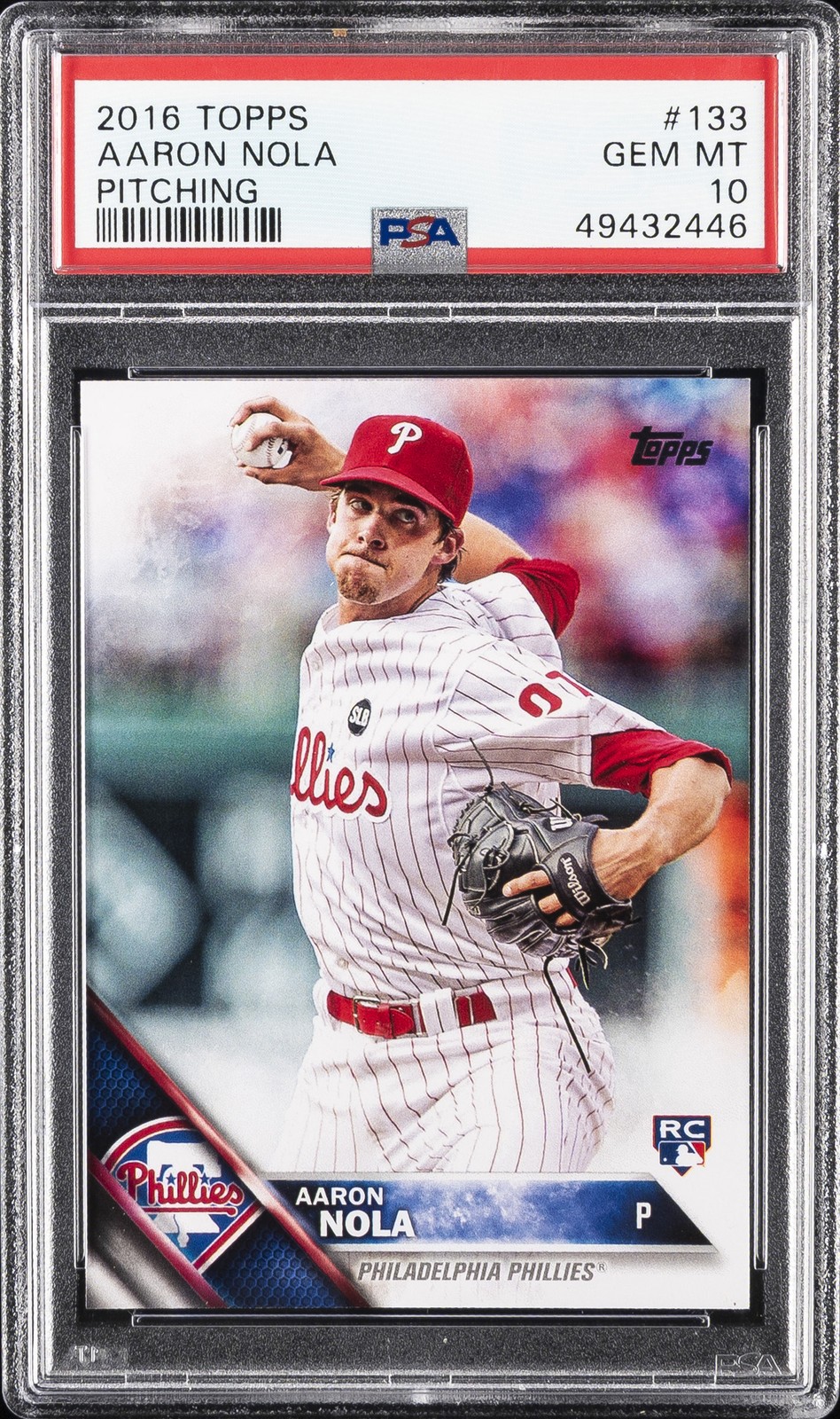 2016 TOPPS #133 AARON NOLA ROOKIE RC PSA 10