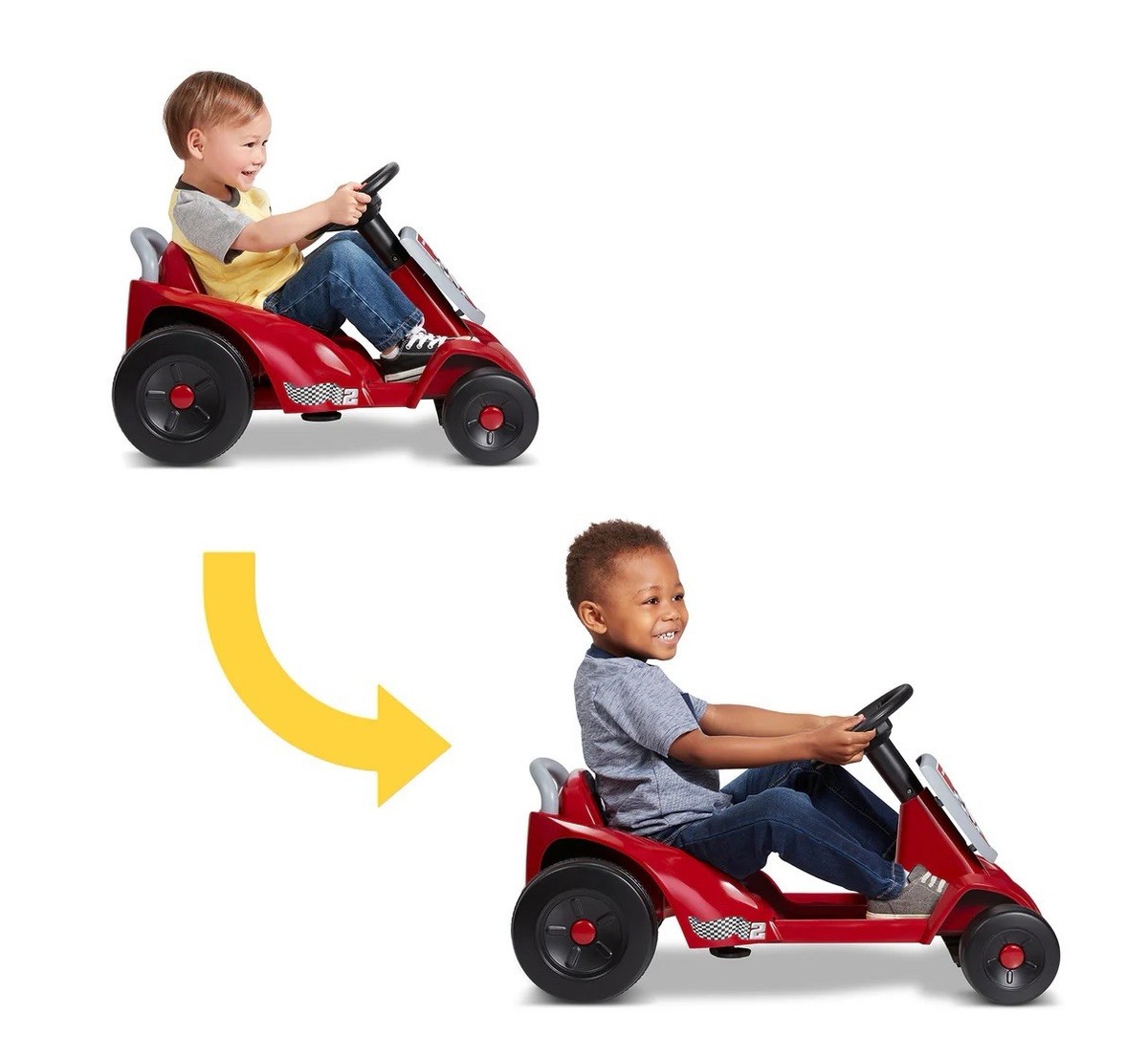 Tricycle For Toddler 2-5 Year Old Radio Flyer Grow With Me Racer