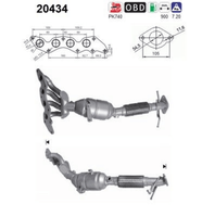 Katalysator FüR Ford Galaxy Ii Mondeo Iv Stufenheck Turnier S-MAX Mk Van Van
