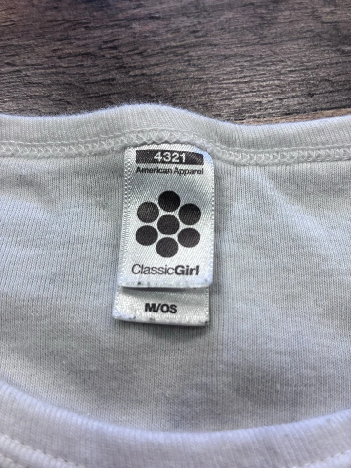 Vintage Graphic Baby Tee White T-Shirt Medium Y2K 00s Grunge Skater Streetwear - Image 2 of 4