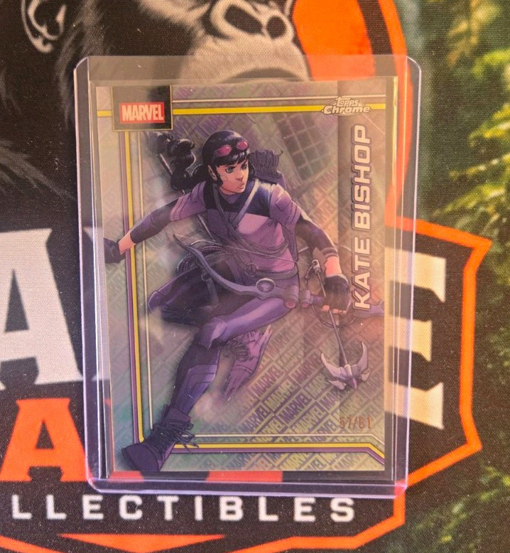 Kate Bishop #063 Logofractor /61 2026 Topps Chrome Marvel Comics Hawkeye