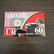 Maxell UR60 Normal Bias Type I Audio Cassette sealed new