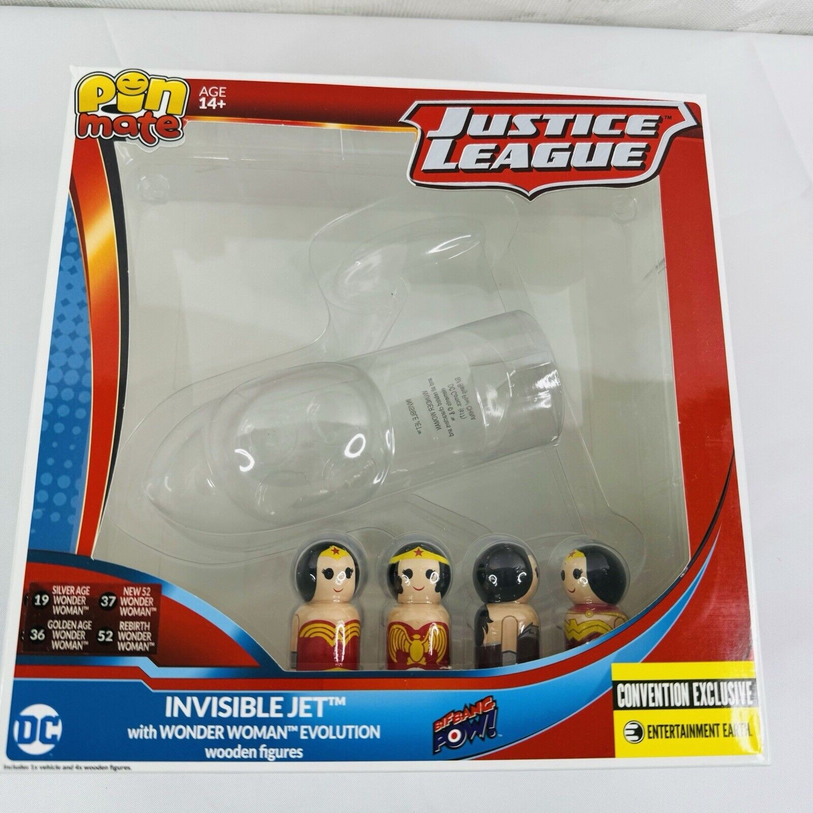 Pin Mates Justice League Invisible Jet Wonder Woman Evolution EE Exclusive