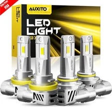 9005 9006 H11 LED Headlight Bulbs Kit Super Bright 6500K White High Low Beam M3S