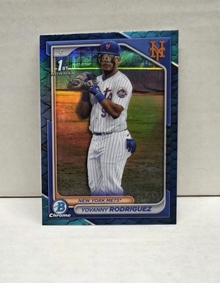 YOVANNY RODRIGUEZ 2024 Bowman Chrome Prospects BLUE REPTILIAN REFRACTOR  RC /150