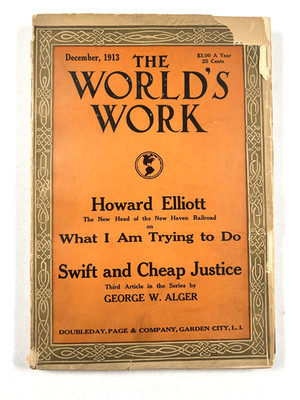 THE WORLD'S WORK (December 1913) Rare Vintage Magazine